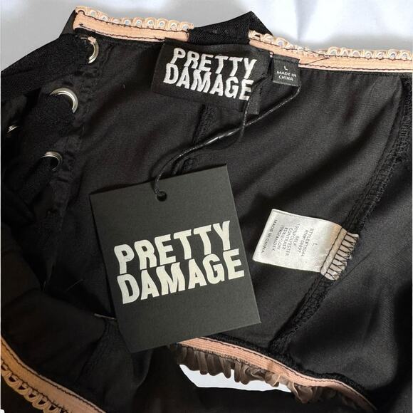 Pretty Damage Lace-Up NWT Corset Top - Picture 5 of 5